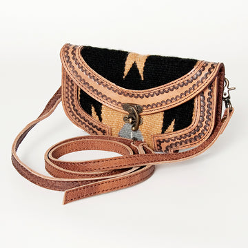 American Darling Cross Body Saddle Blanket Genuine Leather Western Women Bag Handbag Purse | Crossbody for Cute